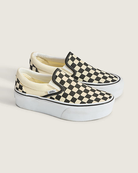Vans Women's UA Classic Slip-On Stackform, checkerboard