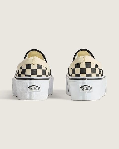 Vans Women's UA Classic Slip-On Stackform, checkerboard
