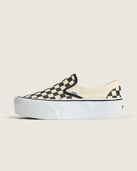 Vans Women's UA Classic Slip-On Stackform, checkerboard