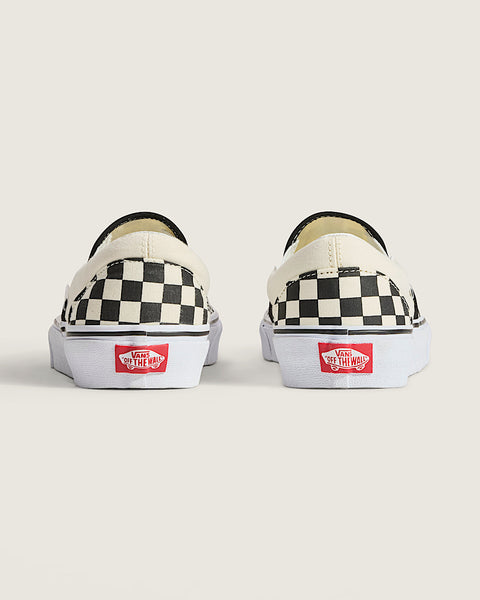 Vans Classic Slip-On Checkerboard shoe, black/ white-white