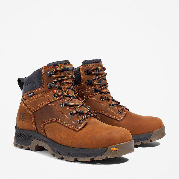 Timberland Men's TiTAN EV 6" Waterproof Work Boot, Brown