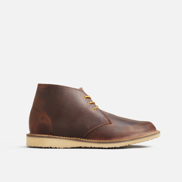 Red Wing Men's Weekender Chukka #3622 regular width in rough&tough leather, Copper
