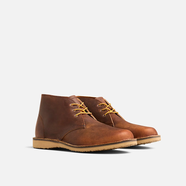 Red Wing Men's Weekender Chukka #3622 regular width in rough&tough leather, Copper