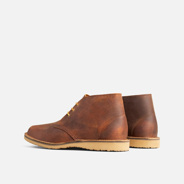 Red Wing Men's Weekender Chukka #3622 regular width in rough&tough leather, Copper