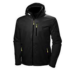 Helly Hansen Men's Crew Hooded Jacket, black