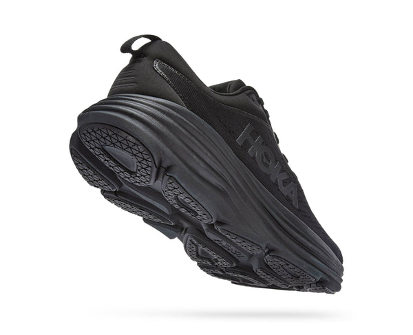 Hoka Mens Bondi 8 Black Black Extra Wide 4E